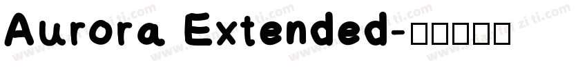 Aurora Extended字体转换